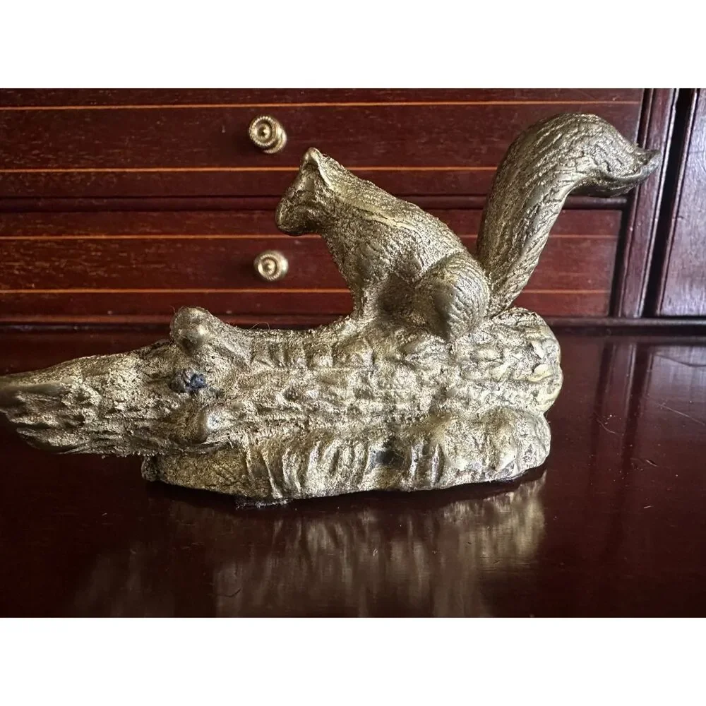 Vintage Brass Squirrel